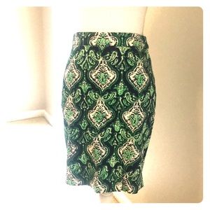 J. Crew paisley skirt